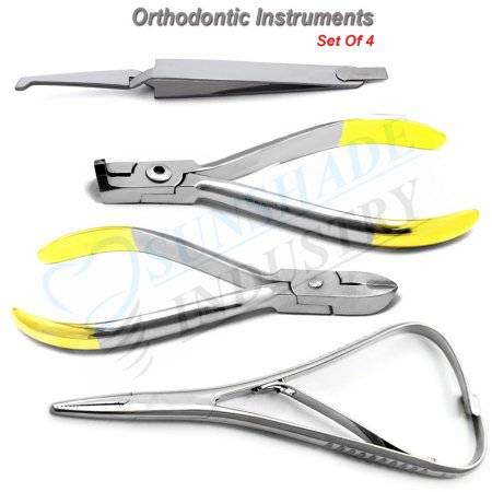 Orthodontic Bracket Braces Remover Tweezers Ligature Wire Cutter Ortho Pliers